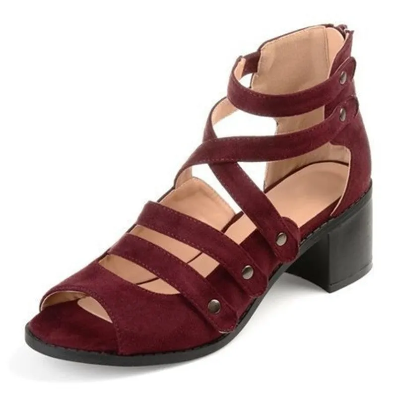 Spring Multi-Strap Heeled Sandals