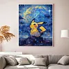 Pikachu-11CT Stamped Cross Stitch 40*50cm/15.75*19.69in