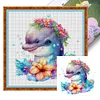 Dolphin - 18CT Stamped Cross Stitch 20*20cm
