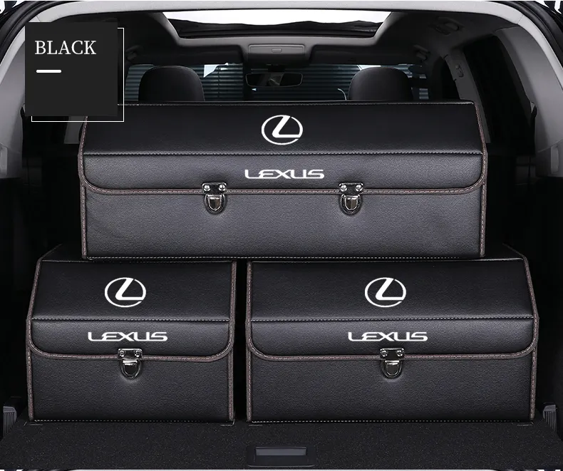 Car Trunk Leather Storage Box