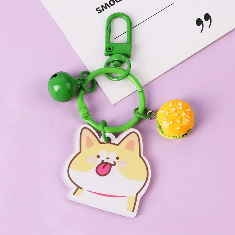 Cute Cartoon Girl Keychain