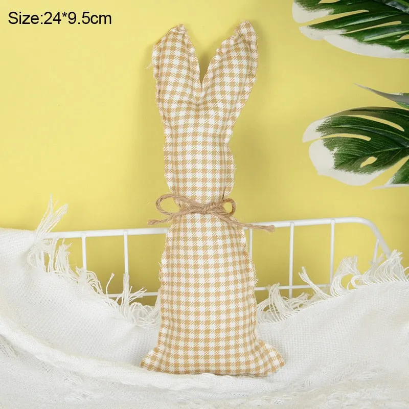 Easter Decoration Cloth Bunny Ornaments Easter Rabbit Holiday Party Kids Toys Gifts Decoration Spring Home DIY Craft Supplies