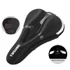 High Elastic Silicone Bicycle Seat Cover Super Soft Thick Tail Light Seat Cover Mountain Bike Silicone Cycling Thick Waterproof Road Bike Seat Accessories