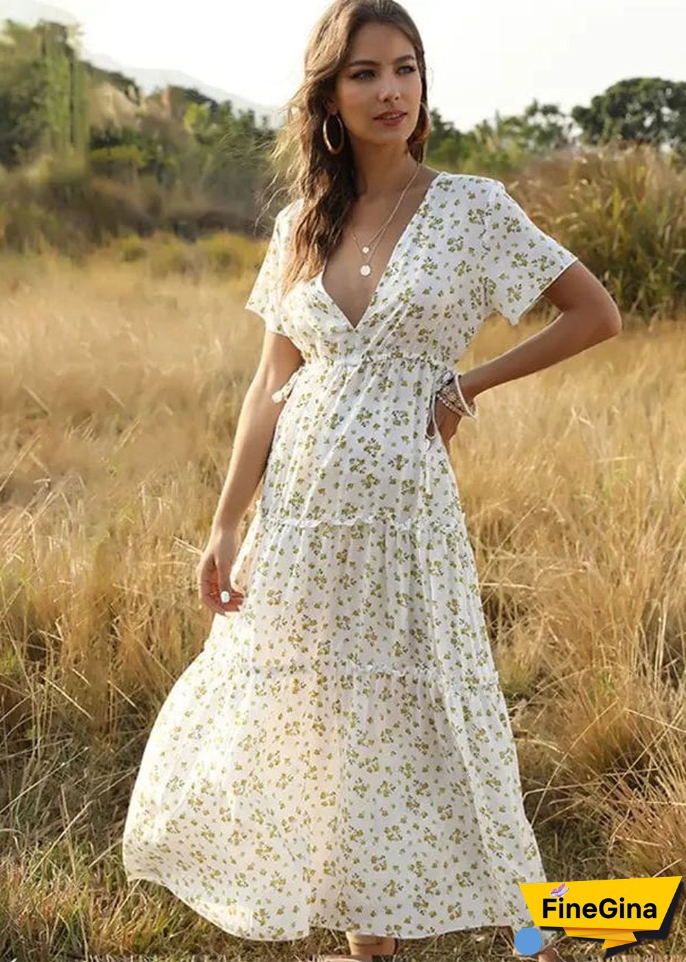 Boho Midi Dress Beth