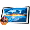 (Big Size) Sunrise at Sea - Full Round Diamond Painting  100x40cm