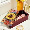 DIY Diamond Art Wooden Storage Box with Lid for Jewelry & Crafts Organization Kit