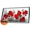 (US Local)Poppy-Paint By Numbers Kit(80x40cm)