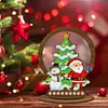 >SALE<Wooden Christmas Table Top Diamond Painting Ornament Kits Xmas Home Decor (F)