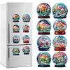 8PCS Diamond Painting Magnets Refrigerator for Adult Kid (Rainbow Crystal Ball)