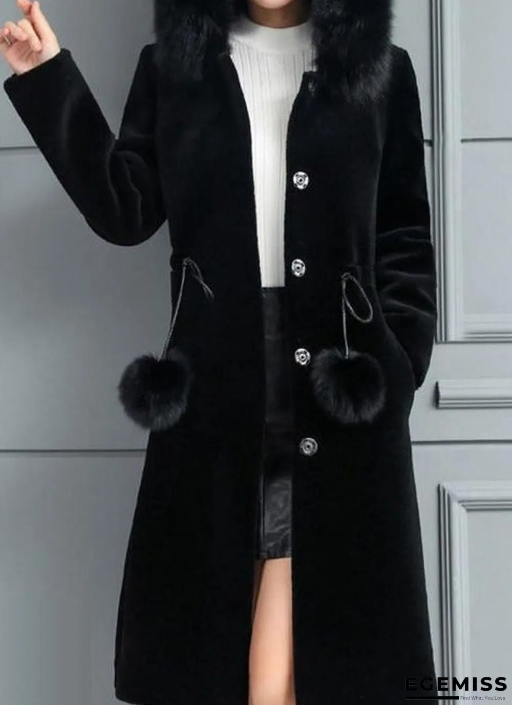 New ins women's medium and long imitation mink coat | EGEMISS