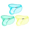 Men's Briefs Ultra-thin Transparent Bulge Pouch Underwear Sexy Low Rise Breathable Panties