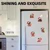 (US Local)6PCS  Xmas DIY Crystal Refrigerator Magnet for Home Decor (Christmas Dog)