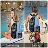 Mesh Drawstring Backpack Drawstring Gym Bag Waterproof for School Beach Holidays