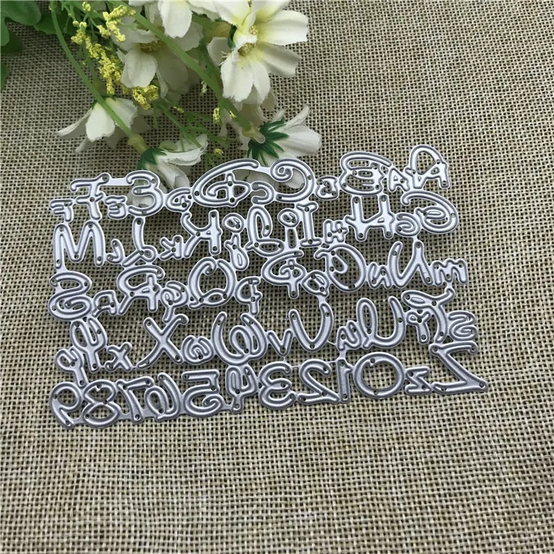 letter Metal Cutting Dies Stencils For DIY Scrapbooking Decorative Embossing Handcraft Die Cutting Template