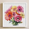 Watercolor Assorted Gerbera Flower-11CT Stamped Cross Stitch 40*40cm
