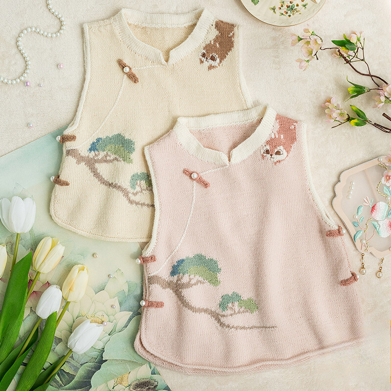 DIY Knit Vest Kit - Handmade Wool Yarn Crafting Set