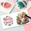 6PCS Diamond Painting Christmas Greeting Cards Congratulations Cards