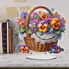 (US Local)Flower Double Sided Effect Table Top Diamond Painting Desktop Ornaments Kit(Phalaenopsis)