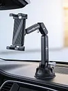 Suction Cup Car Tablet Holder with Adjustable Arm & 360 Rotation Car Phone Mount for Dashboard & Windshield Heavy Duty Truck Accessories
