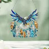 (US Local)DIY Diamond Painting Art Pendant Window Hanging Eagle Dream Catcher