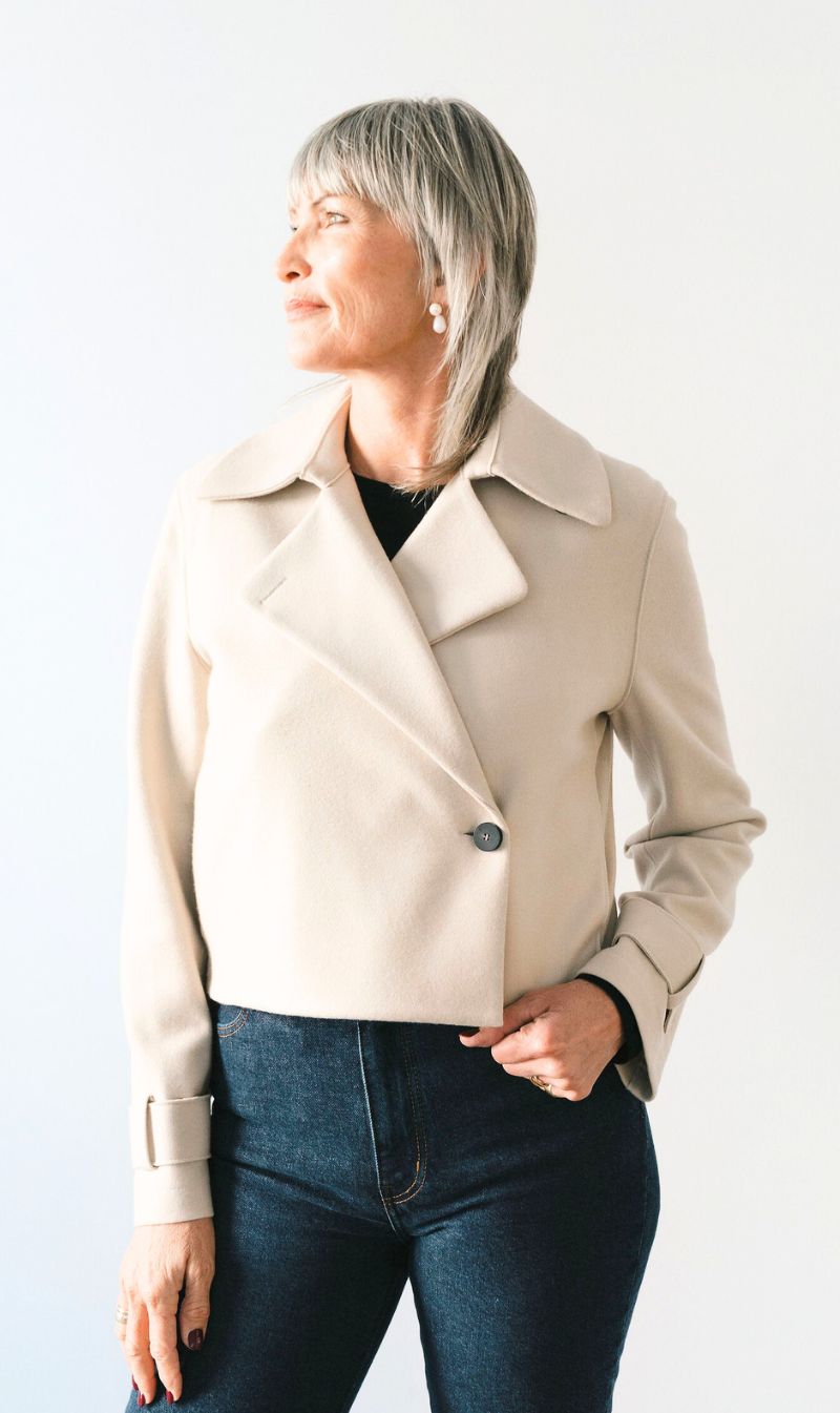 Harris Wharf London | Cropped Trench - Almond
