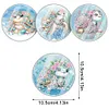 (US Local)[Upgrade]4Pcs Acrylic Special Shape Turtle DIY Waterproof Diamond Painting Coaster