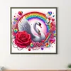 >SALE<5D DIY Full Round Drill Diamond Painting Swan Kit Home Art Decoration 30x30cm