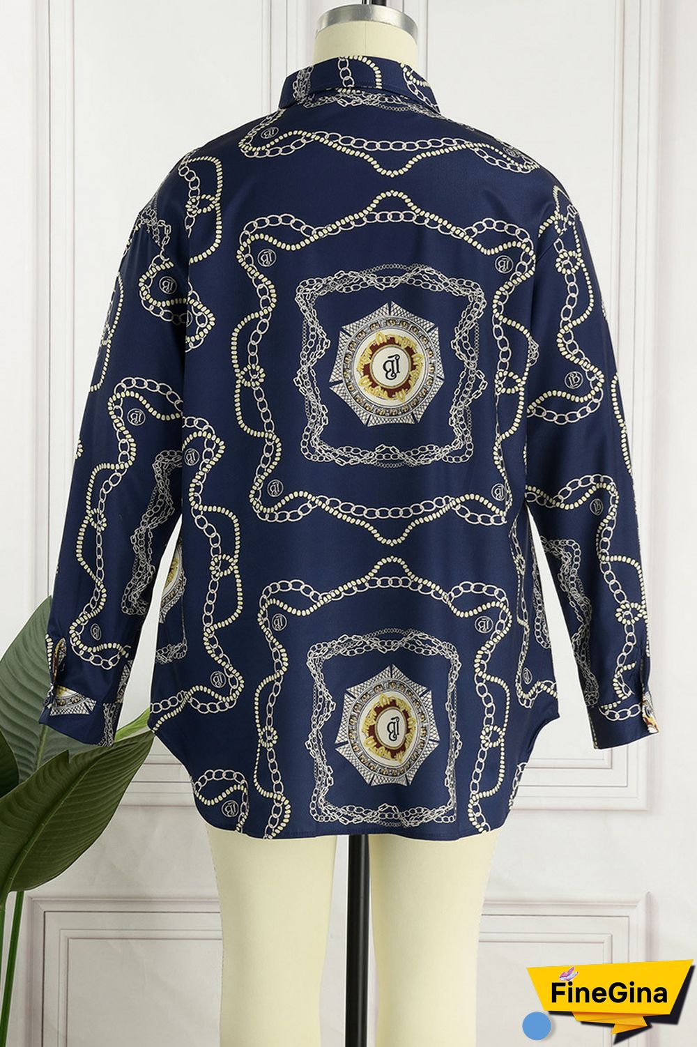 Yellow Sexy Casual Print Printing Shirt Collar Shirt Dress Dresses