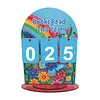 DIY Wooden Annual Reading Count Ornament  Year's Reading Tracker Desk Kit Track up to 999 Books, Comes with a Base
