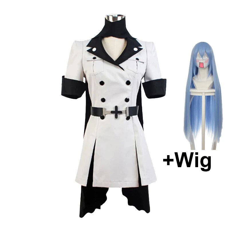 [Wetrose] In Stock Esdeath Akame ga Kill Cosplay Costume Anime Uniform Wig Full Set