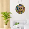 Diamond Painting Single-sided Owl Pendant for Home Garden