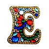 26 Letters 1pc Diamond Painting DIY Keychain Women Girl Bag Keyring Pendant Gift