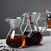 Glass Pot with Filter, High Temperature Resistant Espresso Pots, Graduated Scale, Coffee Server for Home Barista Coffee Maker