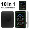 10-in-1 Air Quality Monitor with Display Air Quality Tester for Home Cars Plants