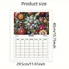 Special Shaped Gem Flower 5D DIY Diamond Painting Art Magnetic Fridge Calendar