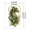 (Big Size)Dragon - 11CT Stamped Cross Stitch - 50*70cm