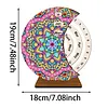 Diamond Painting Calendar Ornaments Wooden Rotating Calendar Desk Decor Kit
