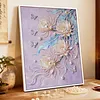 (40x50cm)DIY Pearl Painting Flower Framed Handmade Pearl Material Art Kit Living Room Decor
