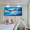 (Big Size) Sunrise at Sea - Full Round Diamond Painting  100x40cm