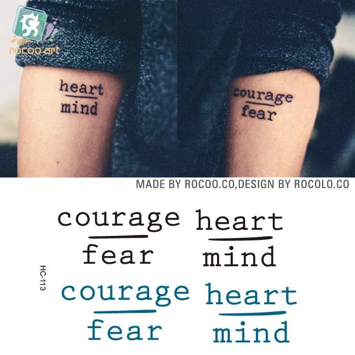 Waterproof Temporary Tattoo Sticker heartbeat wave French it is the life English letter women's tatto flash tatoo fake tattoos