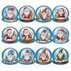 >SALE<12PCS DIY Santa Crystal Ball Diamond Painting Greeting Card Set for Festivals