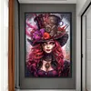 Punk Girl-11CT Stamped Cross Stitch 40*60cm