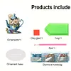 >SALE<2D Flat Flower Cup Print DIY Desktop Diamond Art Kits Bedroom Table Decoration