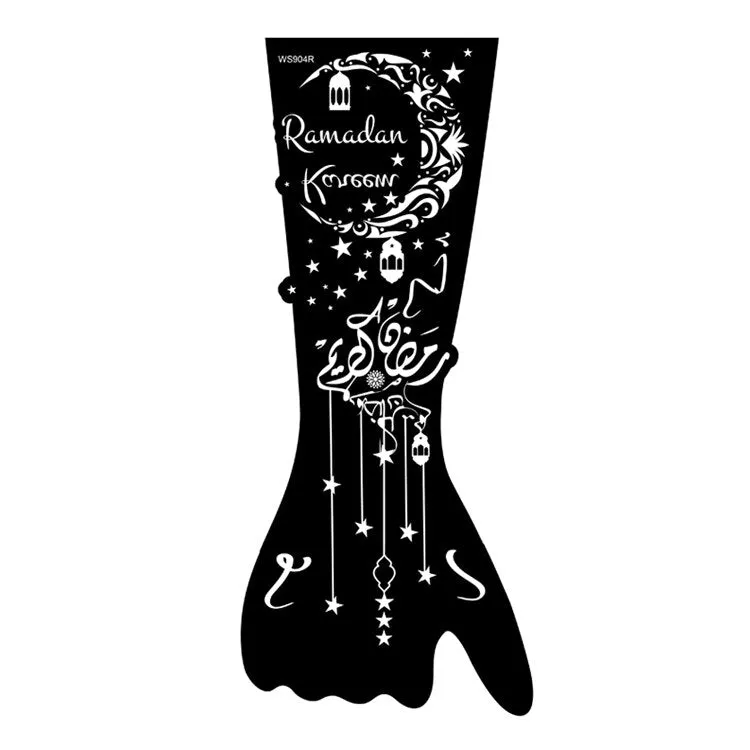 Indian Henna Rose Lace Flower Tattoo Stencil Women DIY Body Legs Arm Art Airbrush Painting Mandala Tattoo Stencil Template