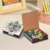 Cross Leather Diamond Art Note Box with 160 Sheets of Paper for Beginners