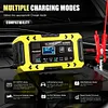 12V6A Car Battery Charger Fast Charge LCD Display Pulse Full Intelligent Charger