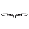 2Pcs/Pair Motorcycle Mirrors Universal 10mm 8mm Wind Wing Side Rearview Mirrors