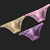 Men's T-Back Thongs Sexy lace Erotic Low Rise G-String Briefs Bulge Pouch Underwear