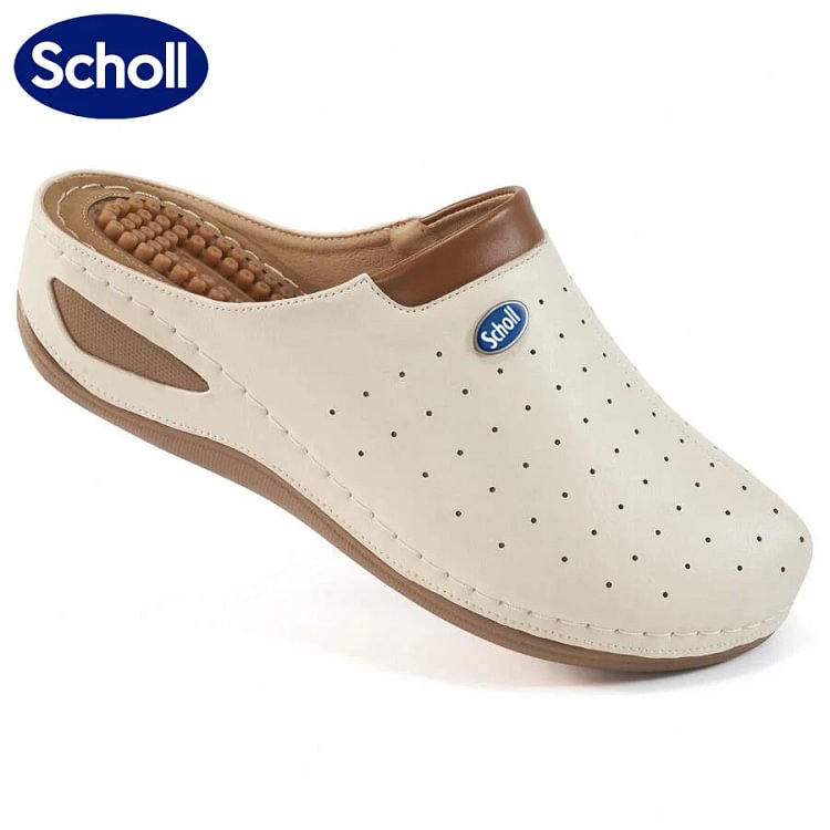 Scholl l&aacute;bboltozat-t&aacute;maszt&oacute; z&aacute;rt orr&uacute; borj&uacute;bőr ortop&eacute;d szand&aacute;l