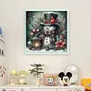 Christmas Snowman-11CT Stamped Cross Stitch 40*40cm/15.75*15.75in
